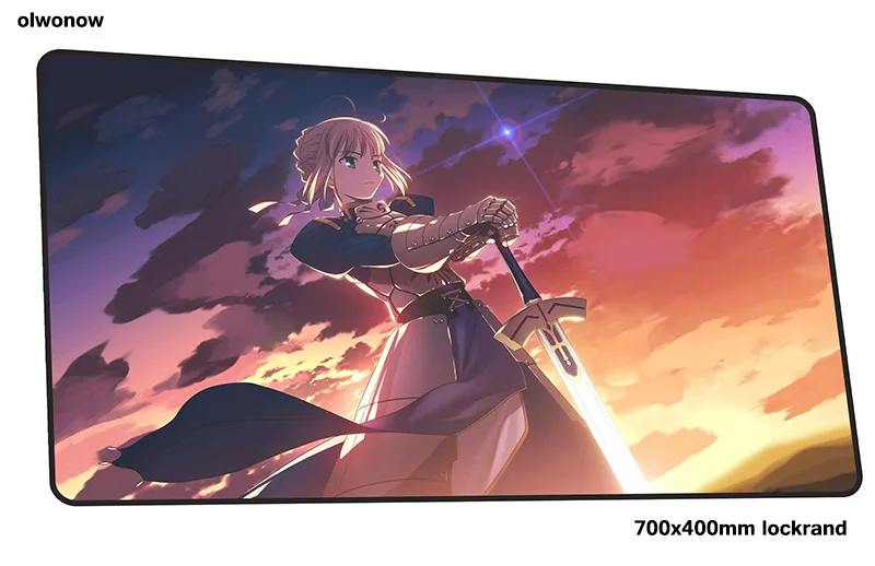 Size 700x400x3mm Коврик для мыши Fate 700x400x3 мм милый игровой коврик для мыши Коврик для геймера игровая компьютерная настольная клавиатура со встроенной мышью большие игровые коврики - Цвет: Size 700x400x3mm