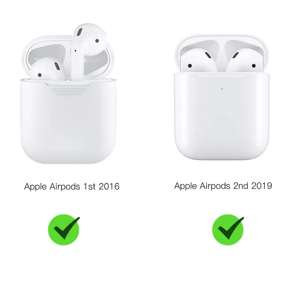 Чехол-накладка для AirPods 1/AirPods 2 ТПУ противоударный с ремешком | Электроника