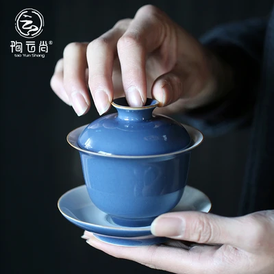 180 мл керамический чай Tureen Kung Fu Pu'er черный Oolong чайная посуда ручной захват чаша