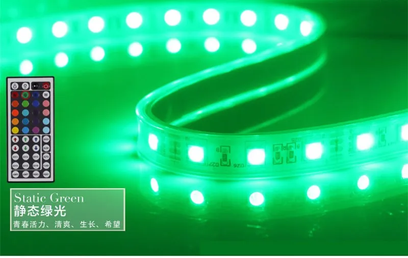 IP67 водонепроницаемая 5050 Светодиодная лента, 12V 60LED/M RGB, используется под водой для бассейна, аквариума, ванной комнаты, на открытом воздухе