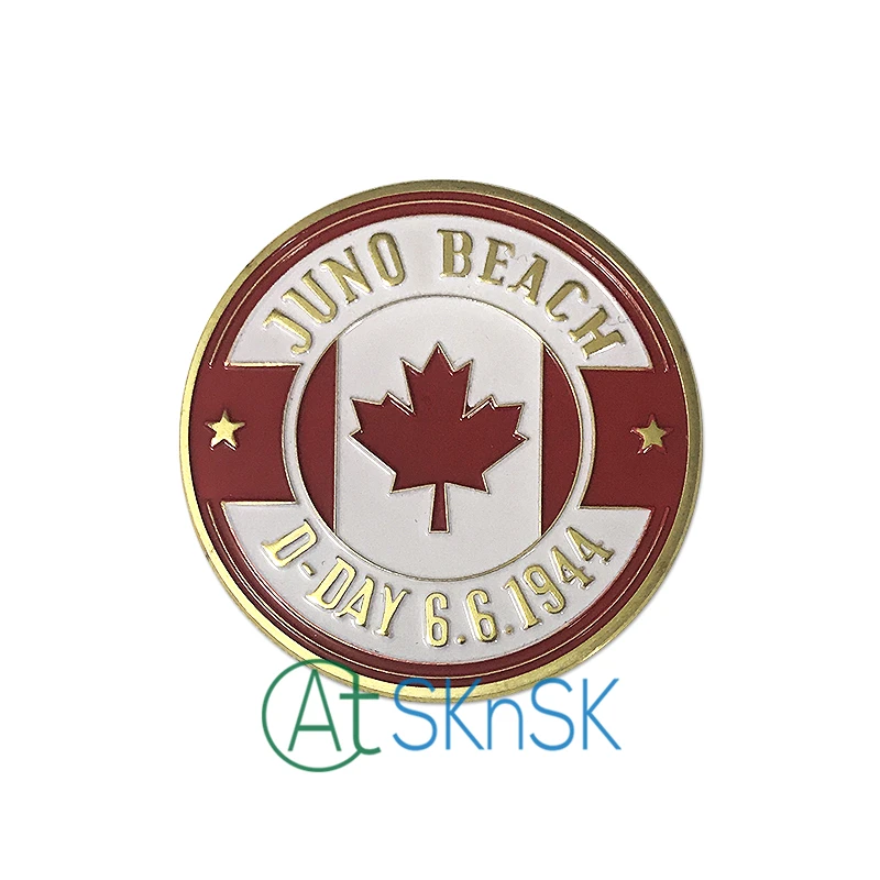 Оптовая продажа хорошее качество Канада памятные монеты WW2 D Day Juno пляжные