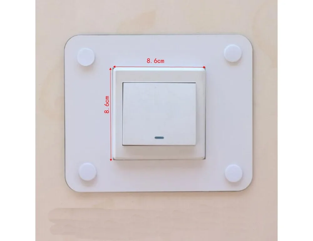 

Acrylic transparent disposable modern wall socket cover.