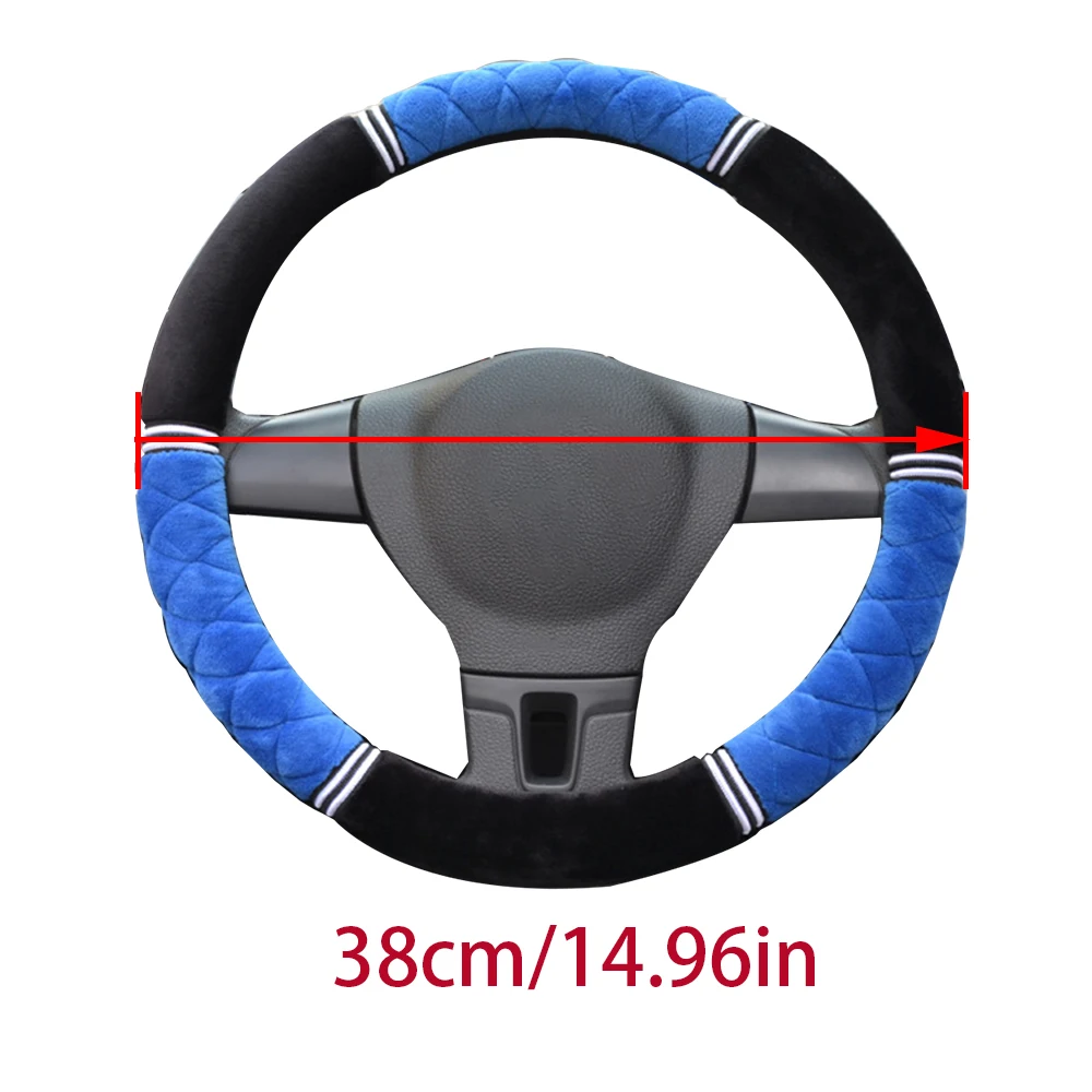 FLY5D The Five Color Short Plush Car Steering Wheel Cover Fashional Delicate Workmanship Suitable for Winter 38CM | Автомобили и