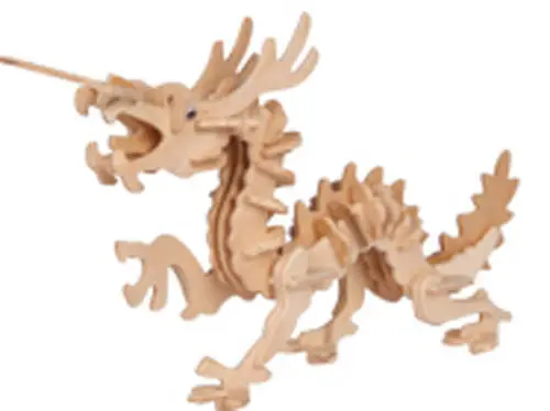 Горячие 3D модели головоломки Деревянные Животные Дети DIY игрушки развивающие