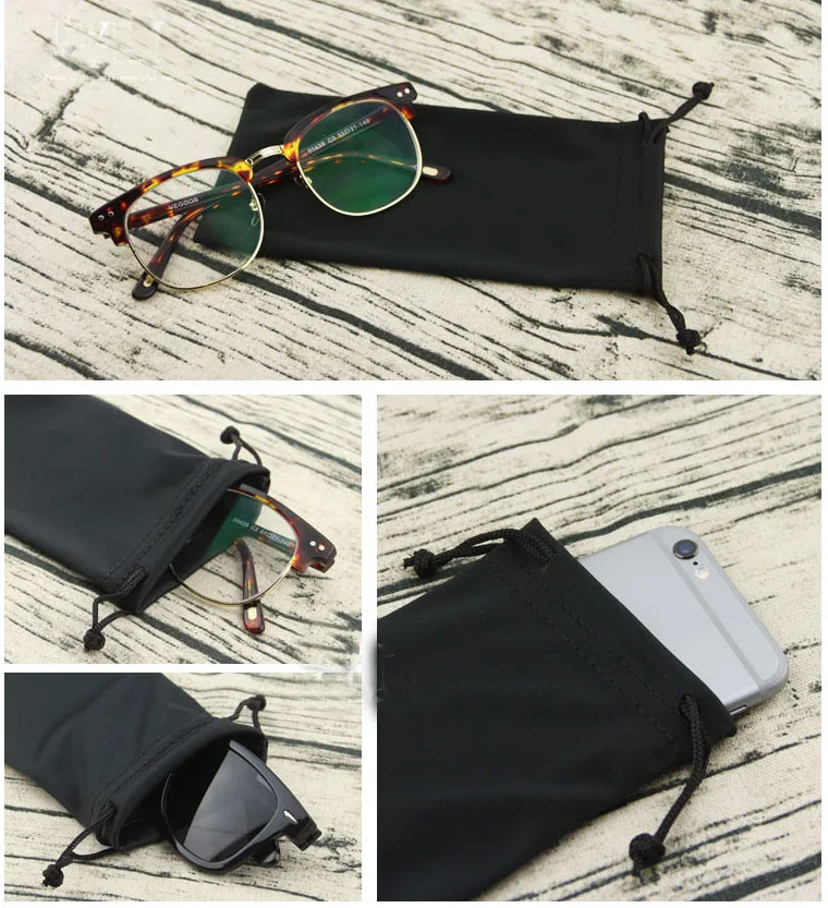 

Microfiber Sunglasses Drawstring Bags 9x18cm(3.5"x7") pack 50 Glasses Soft Gift Packaging Pouch