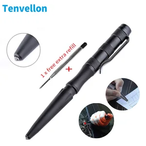 Tenvellon тактическая ручка, товары для самозащиты, пропосылка, Вольфрамовая сталь, строительный инструмент для защиты EDC