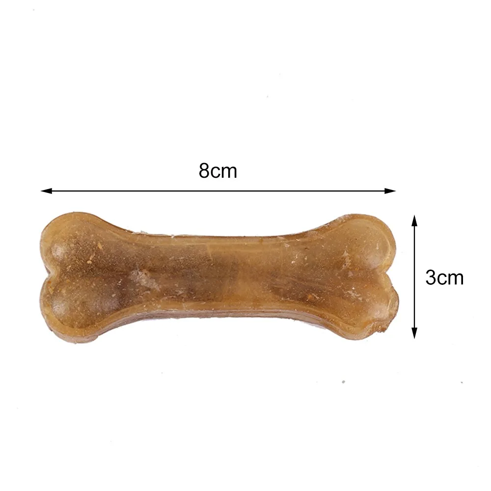 Pet Dog Toy Supplies Chews Toys Leather Cowhide Bone Molar Teeth Clean Stick Food Treats Dogs Bones for Puppy Accessories