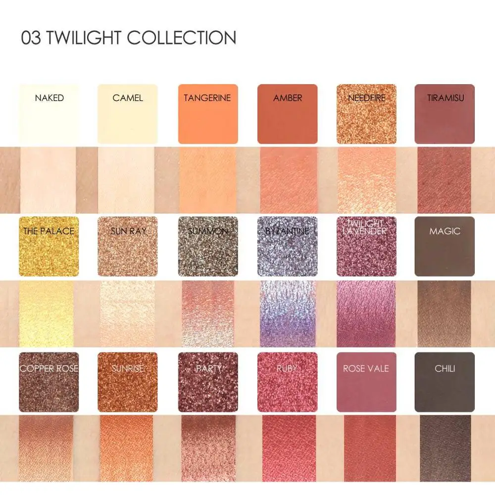 Twilight collection FOCALLURE, 18 цветов, матовые блестящие тени для век, палитра, мерцающие пигментированные, сладкие, как мед, палитра, натуральные, стойкие тени для век - Цвет: Twilight collection