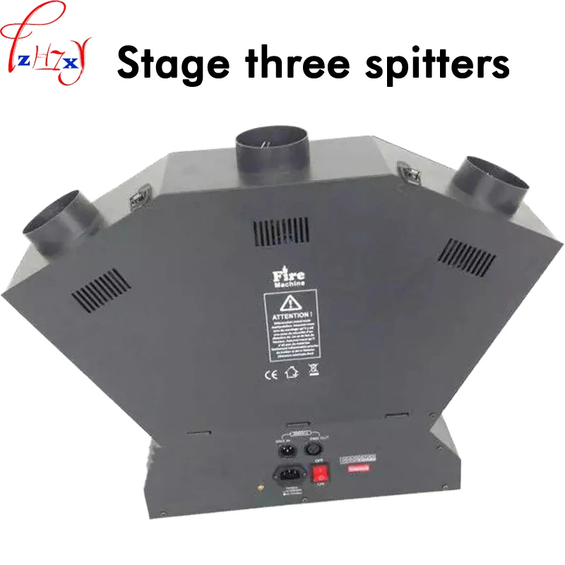 Stage three-head flame thrower DMX512 control fire projector machine  stage special effects three-head lighters 110/220V