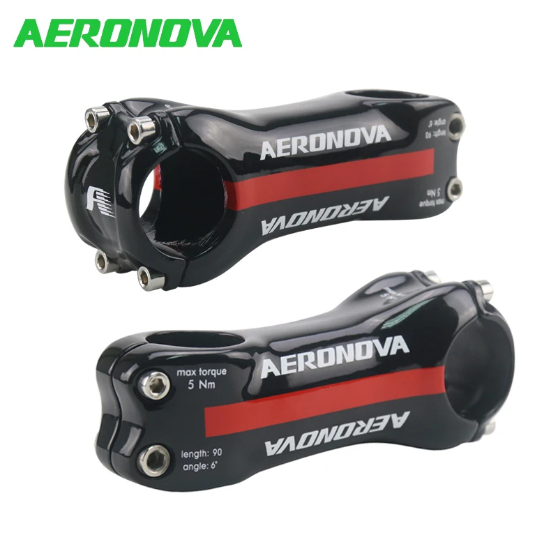

AERONOVA Road Bicycle Mtb Stem UD Glossy Mountain Bike Stems 120mm 6/17 Degree Carbon Fiber Bicycle Fork Stem