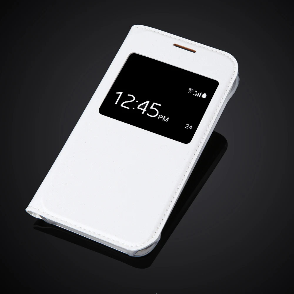 Роскошный Ультратонкий кожаный флип-чехол с окошком для Samsung Galaxy J1 Nxt / mini (2016) J105