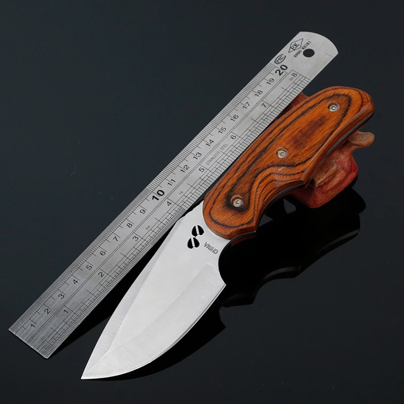 CS COLD нож с фиксированным лезвием Прямые ножи деревянной ручкой тактический