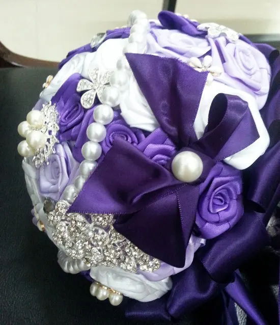 2015 Newest wedding accessories decoration casamento bridal bouquets hand made high quality drill crystal pearl bouquet | Свадьбы и
