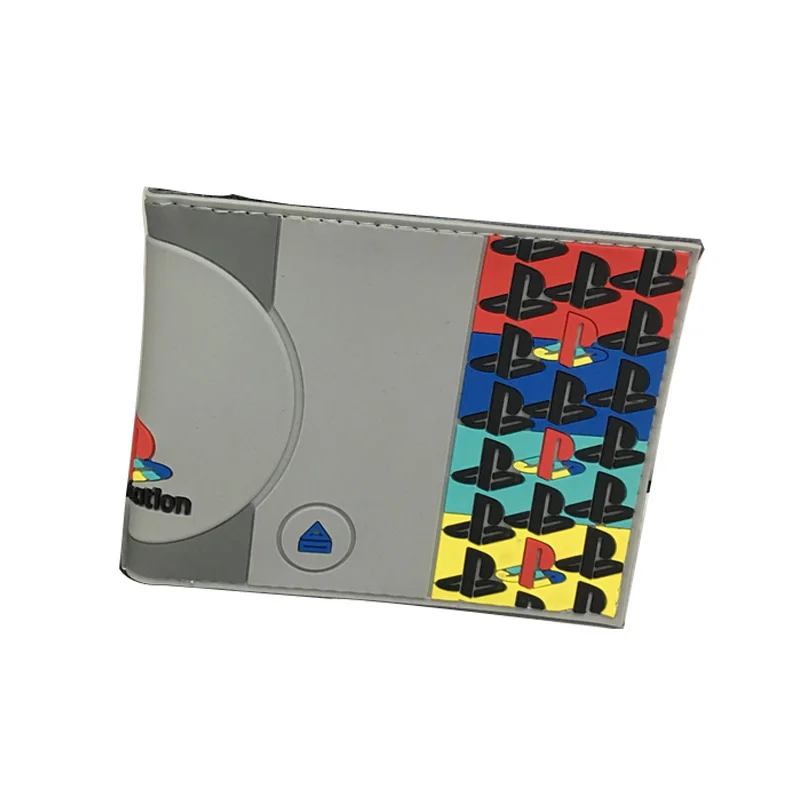 Горячие 3D дизайн игры кошелек аниме мультфильм Playstation кошельки из ПВХ для студентов мальчик девочка деньги монета держатель короткий кошелек - Цвет: B