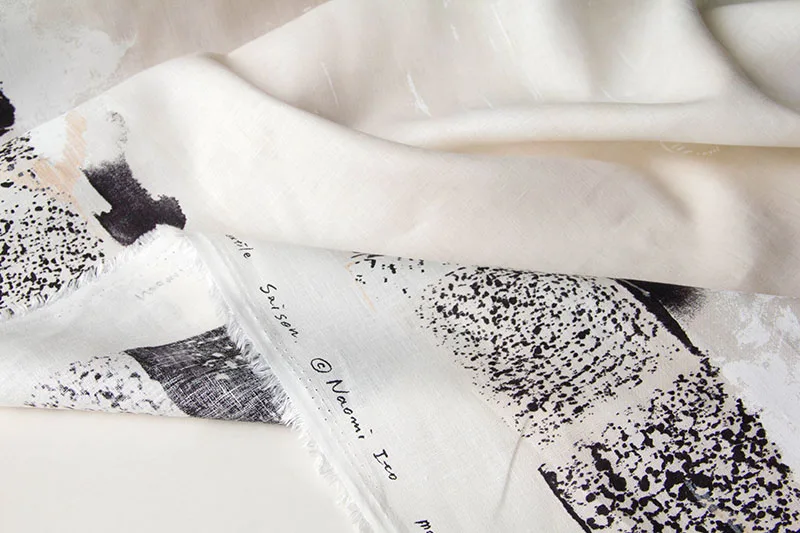 Японская льняная ткань Nani IRO сезон|Ткань| |