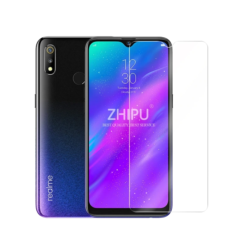 2 шт. закаленное стекло Realme 3 для OPPO Защитное экрана 2.5D 9H защитная пленка|Защитные