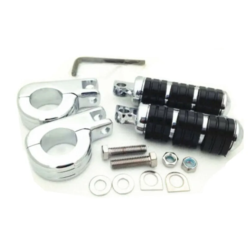 Зажимы для ног 1 1/2 дюйма 38 мм подножки Honda GL1800 GL1100 Shadow VT750C Yamaha Roadstar XV1700 Suzuki