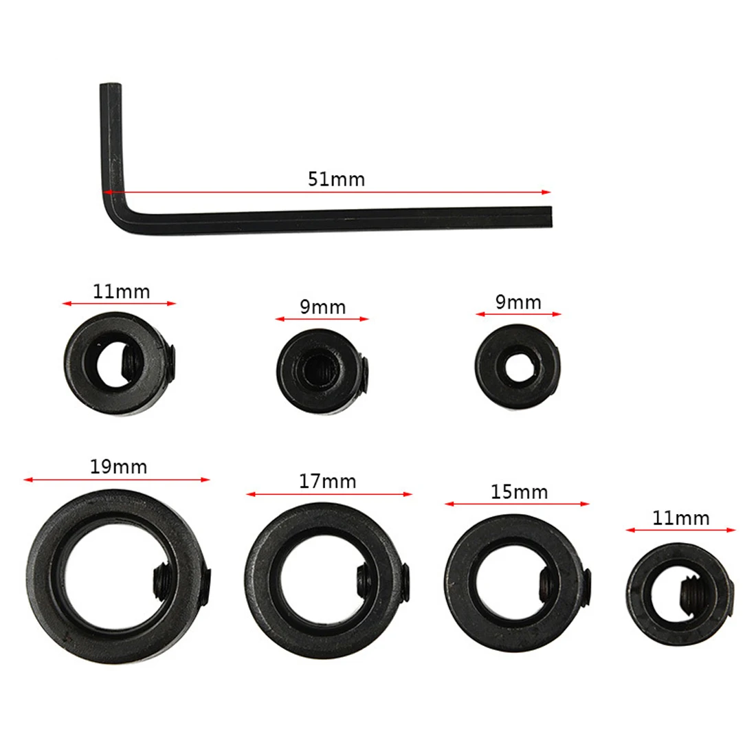 7 шт/8 шт деревообрабатывающие сверла глубина стопа воротники кольцо дюбель