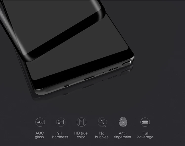 Nillkin защита экрана для samsung Galaxy Note 8 3D CP+ Max для samsung Galaxy Note 8 закаленное стекло для samsung Note 8 Стекло