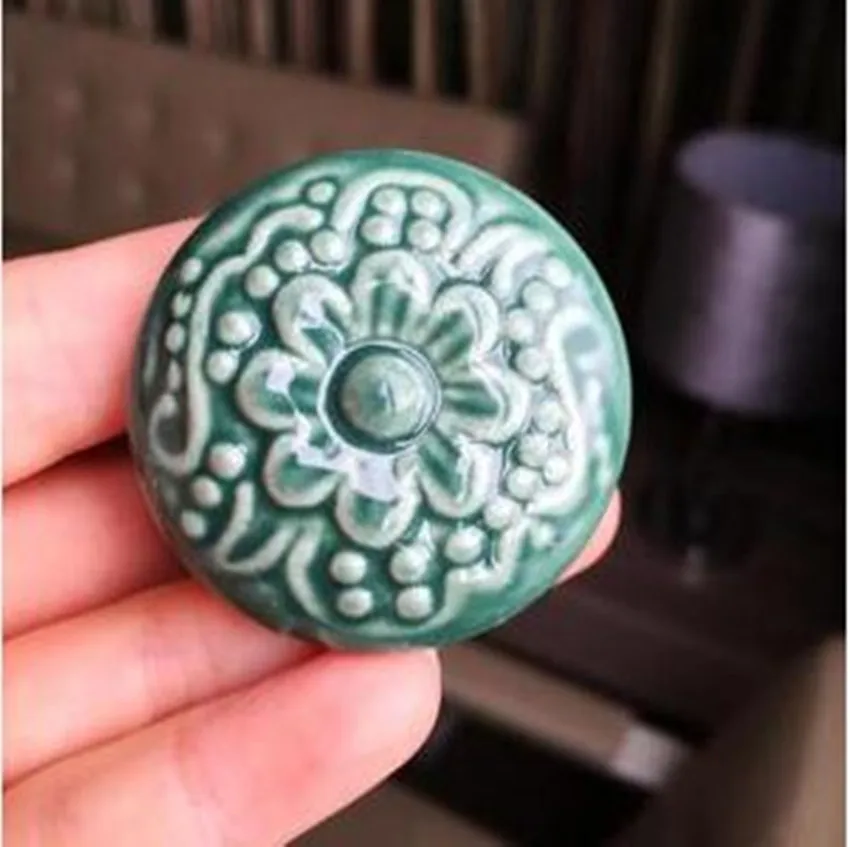 Рельефные мебельные ручки в стиле ретро с измерителем сливы серые синие