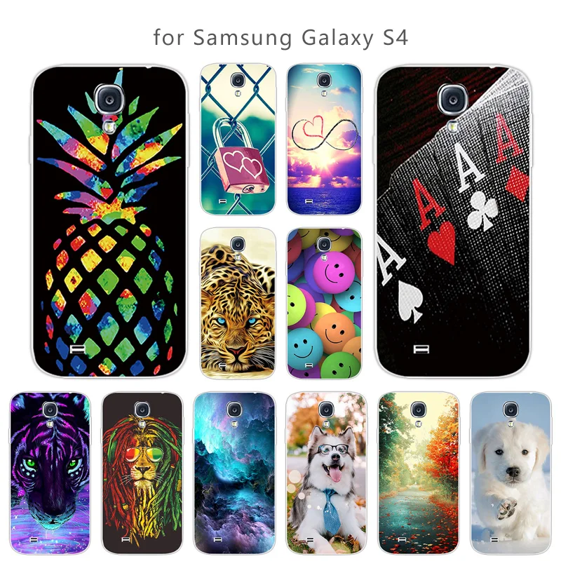 Для Samsung Galaxy S4 Мягкая силиконовая задняя прозрачная крышка 5 0 дюйма для i9500