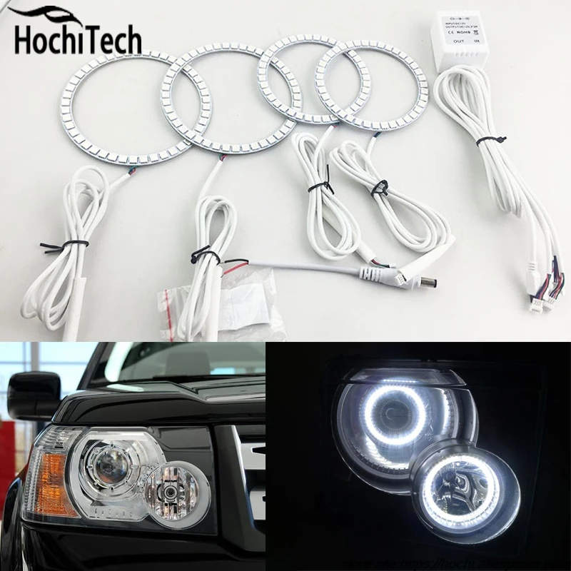 Для Land Rover Freelander 2 L359 2007 2008 09 10 2011 2012 RGB светодиодные кольца для Фар halo angel demon eyes с