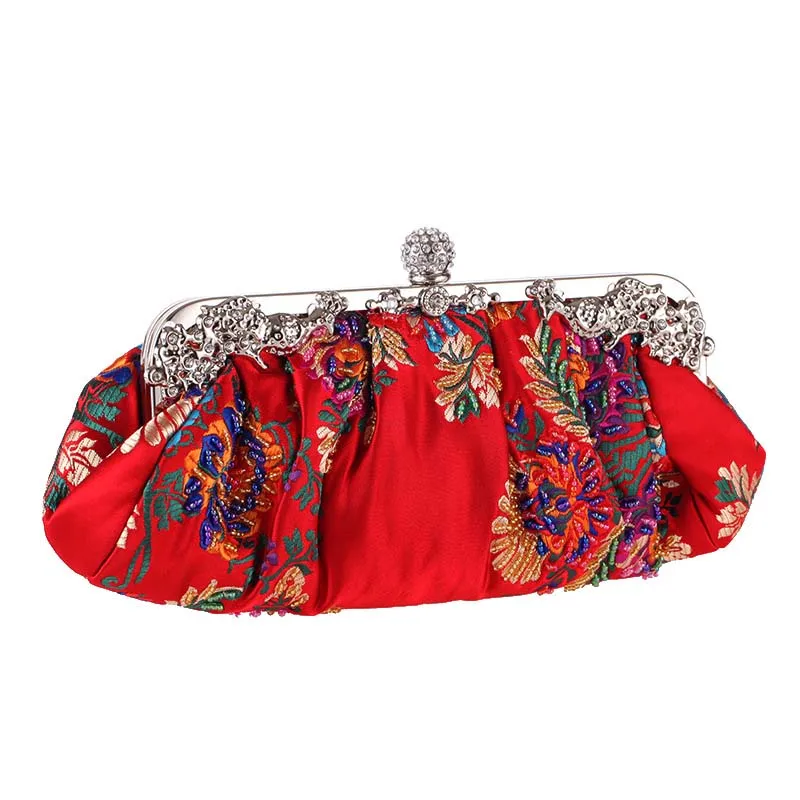 Модное платье с цветочным узором в стиле ретро Стиль свадьбу Сумочка для девочек