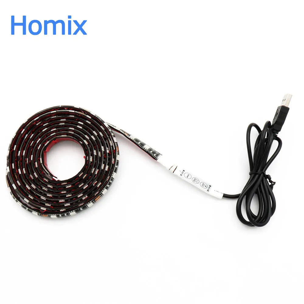 Лента светодиодная RGB SMD 5050 1/2/3/4/5 м 5 в пост. Тока|usb rgb led strip|led strip smdrgb |