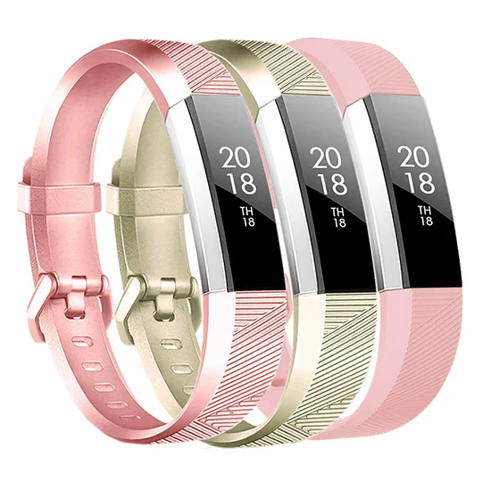 Baaletc 3 Упаковки Для Fitbit Alta HR и Alta сменные спортивные аксессуары, браслеты с металлической пряжкой Для Fitbit Alta - Цвет: 3PCS-F
