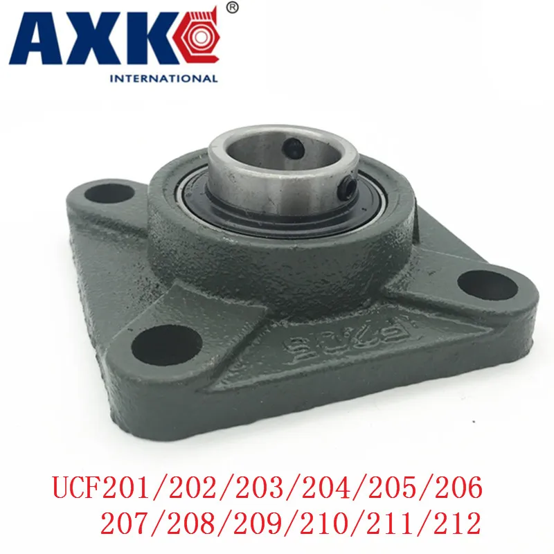 Axk Ucf212 Ucf201/202/203/204/205/206/207/208/209/210/211/212 60 мм 4 болта с квадратным фланцем опорный подшипник Корпус