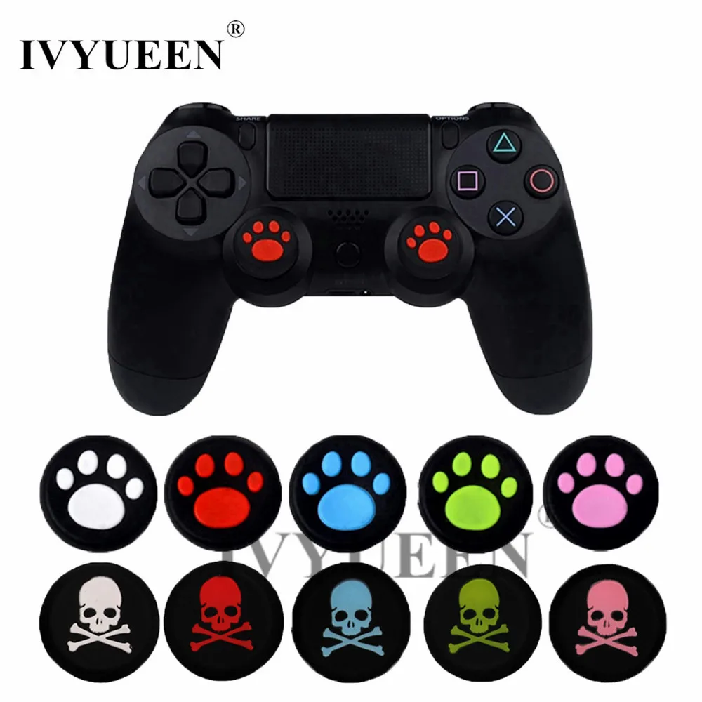IVYUEEN 20 шт. чехол с изображением кота/черепа для Dualshock 4 Playstation PS4 Pro тонкий
