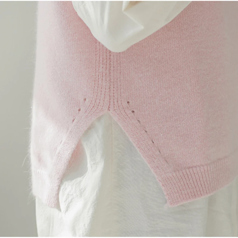 Облегающий кашемировый жилет с открытой спиной Женский вязаный свитер без