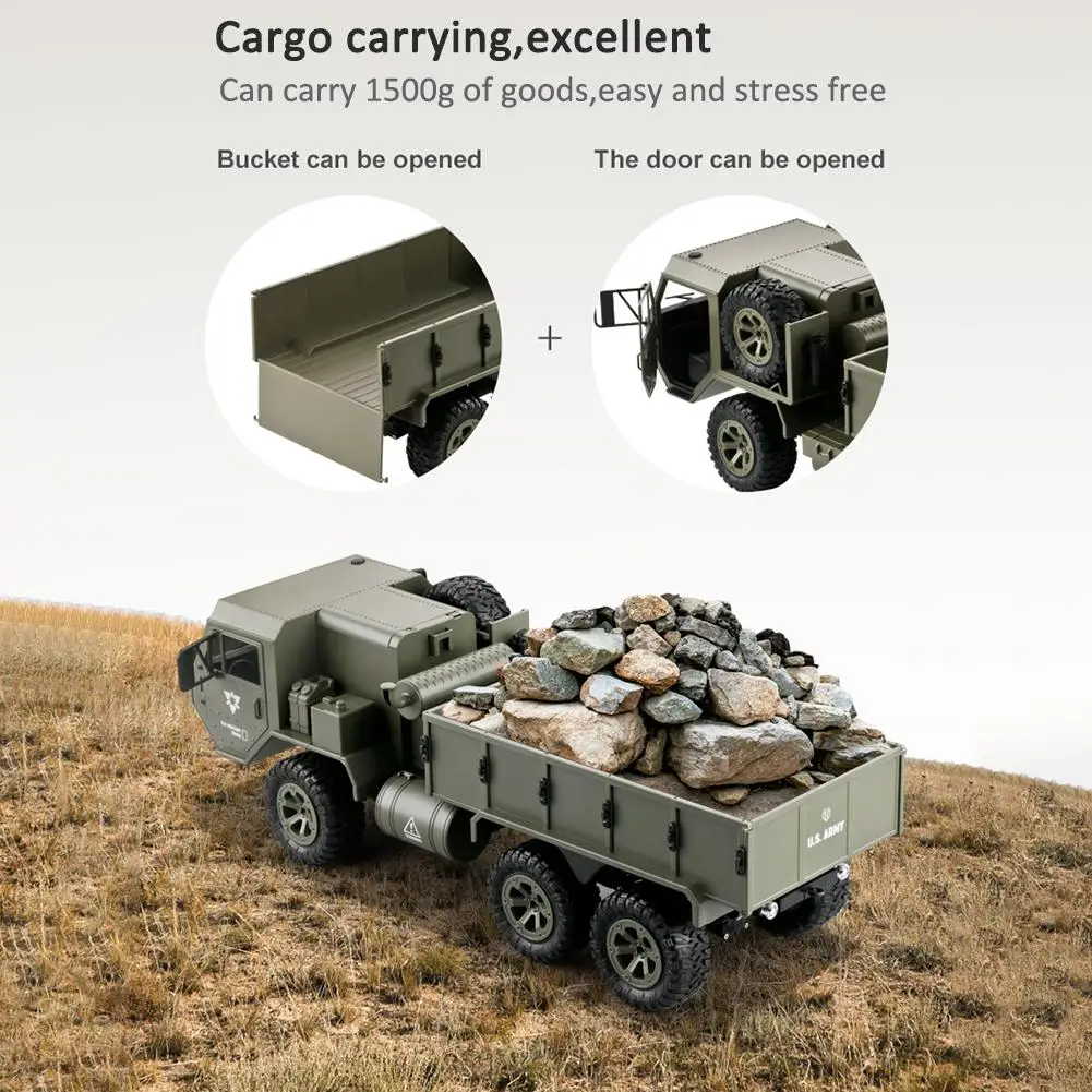 1:16 2 4G шестиколесный пикап армейская военная модель грузовика с палаткой