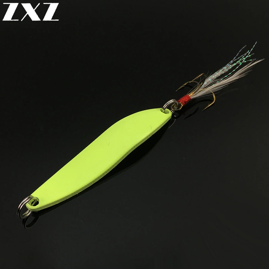 5 шт. рыболовная приманка Спиннер ложка вращающаяся светящаяся цвет г 7 10 13