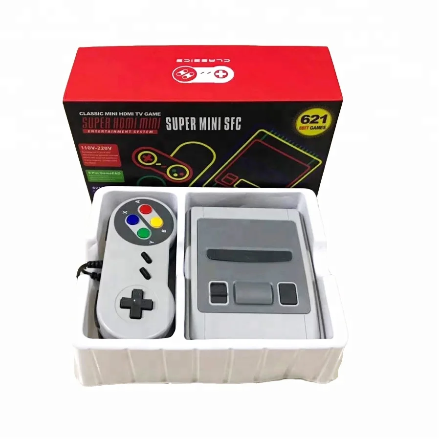 621 игровая Мини ТВ портативная консоль видео для SNES игр Супер мини классическая SFC