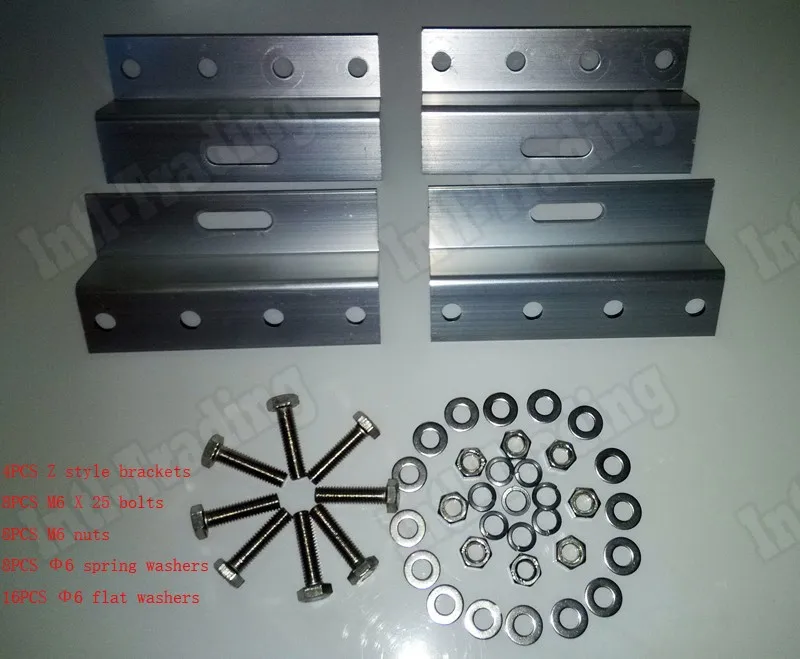 Монтажные комплекты панели солнечных батарей 4 Z style алюминиевые Кронштейны для