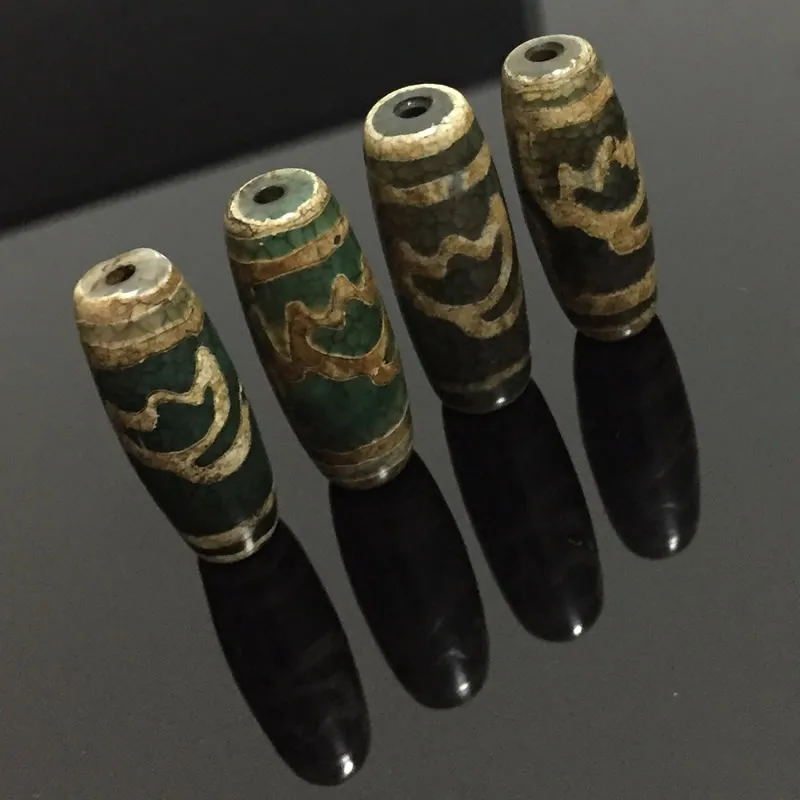 30 мм натуральные тибетские Дзи Агатовые Бусины Винтажные Ювелирные изделия DIY