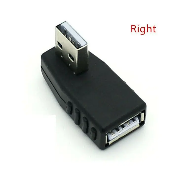 90 градусов USB 2 0 мужчина к женской левой правой вверх вниз угловой удлинитель
