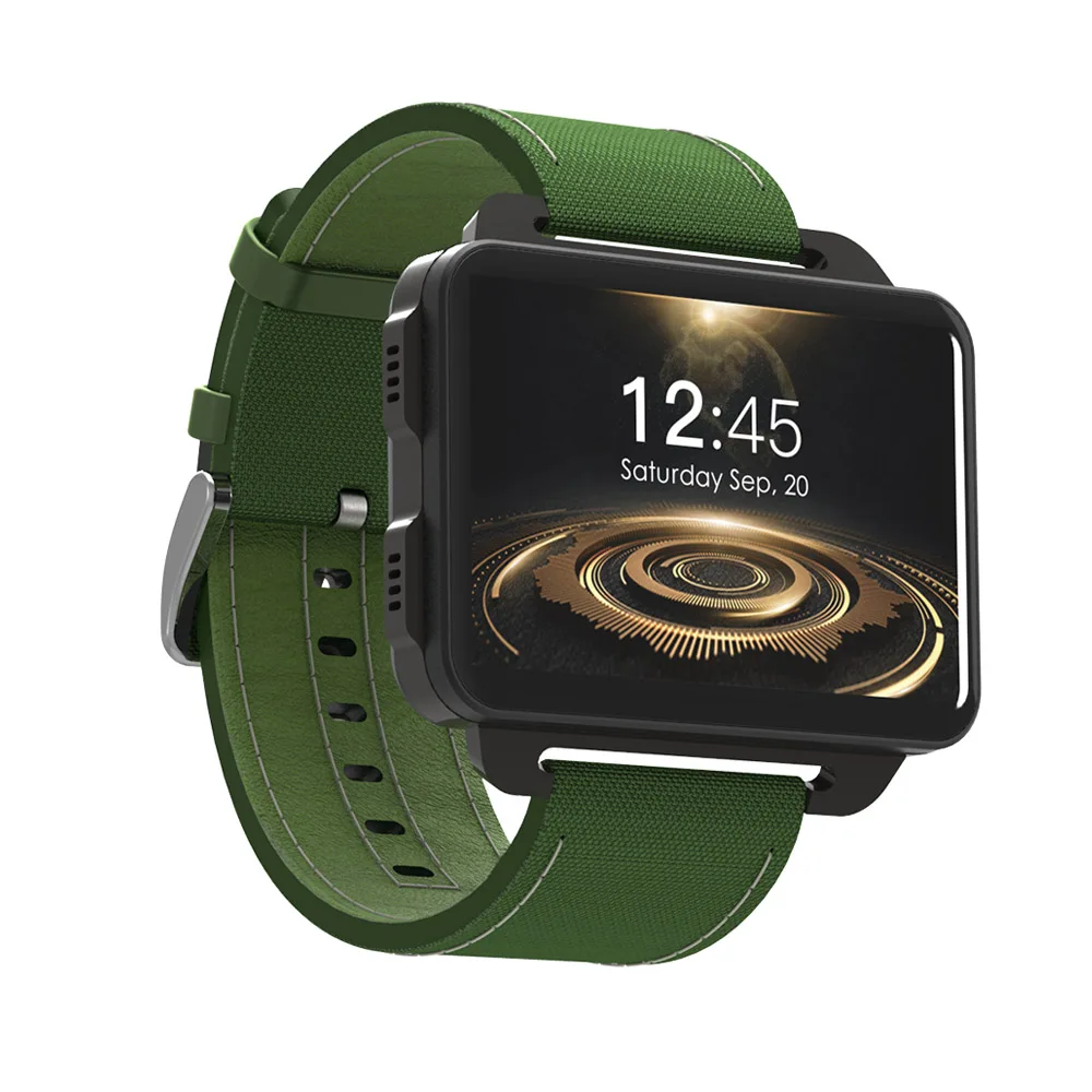 Green LEMFO LEM4 Pro 2," Android Смарт-часы телефон gps SIM карта MP4 Bluetooth wifi умные часы 1 ГБ 16 ГБ 3G телефон часы 1200 мАч батарея - Цвет: Green