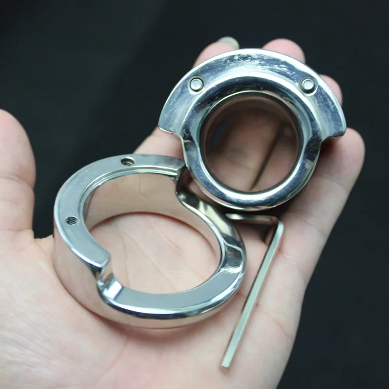 Мужской кротальный кулон для фиксации пениса съемный из нержавеющей стали в виде