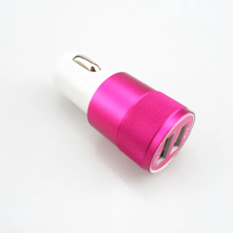 1X автомобильное зарядное устройство с двойным USB портом питания адаптер
