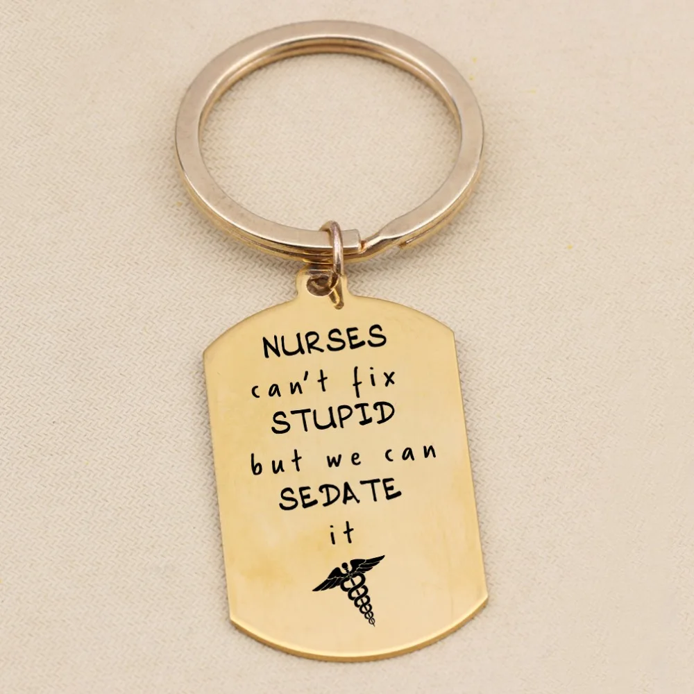 Новая собачья бирка медсестры брелок с гравировкой медсестра не может исправить