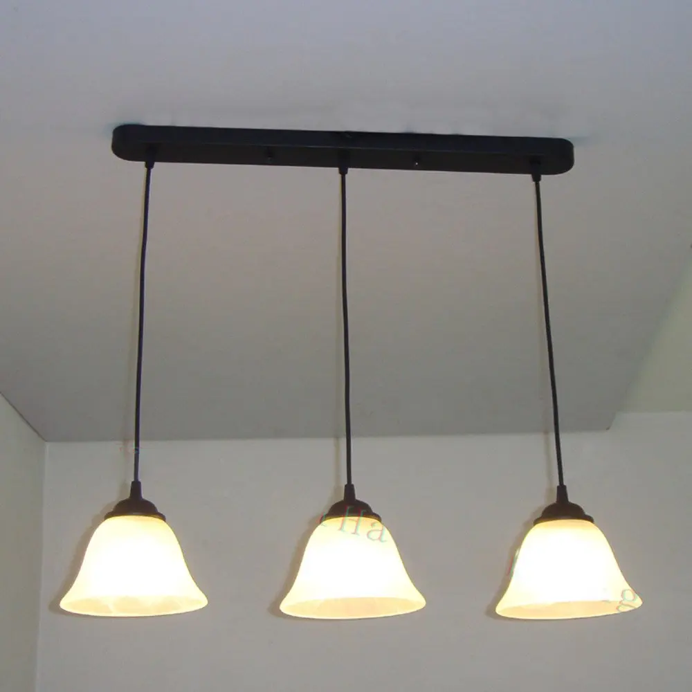 Винтажный стеклянный подвесной светильник в виде рога для коридора деревенский