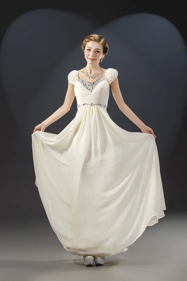 Шампанское Robe demoiselle d'honneur Сексуальная V образным вырезом шифоновый кристалл с короткими рукавами трапециевидной формы бирюзовый Королевское, голубое, розовое платье для вечеринки с длинными - Цвет: Шампанское