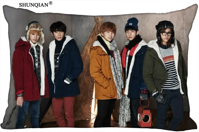 Корейский Поп B1A4 Прямоугольная подушка чехол на молнии Свадебный