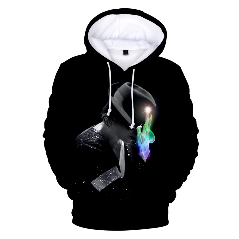 Мужская облегающая толстовка с капюшоном Michael Joseph Jackson Повседневная Уличная