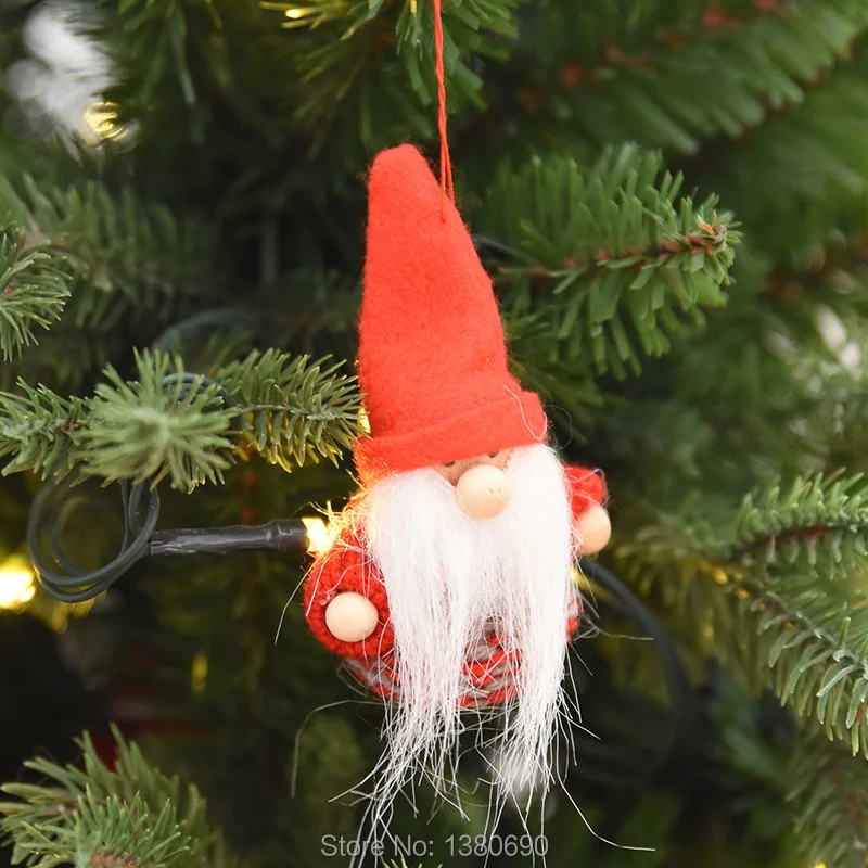 

5PCS Wool Felt Boy Girl Christmas Doll Ornament Christmas Tree Wreath Ornament New Year Decor Christmas Decor for Home Kids Gift