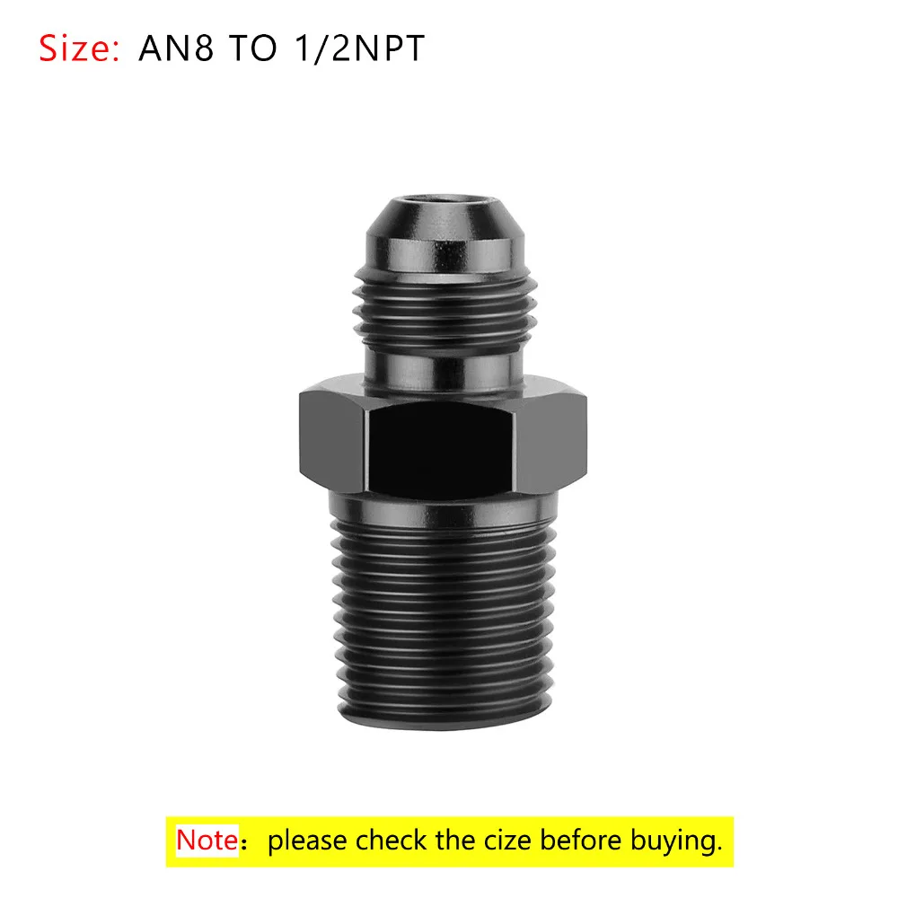 Areyourshop автомобильный 1 шт. AN4 AN6 AN8 AN10 AN12 NPT прямой Мазут Воздушный шланг фитинг Мужской адаптер автомобильные аксессуары