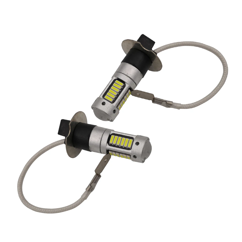 2 шт 12V H3 880 881 T10 4014 30SMD светодиодный белые Противотуманные фары дневные DRL