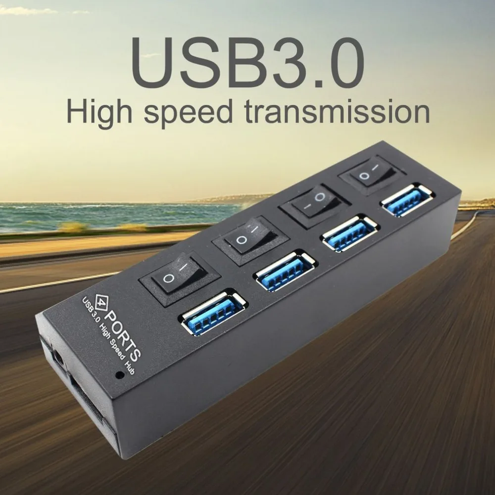 Новейший высокоскоростной USB концентратор 3 0 с отдельными четырьмя портами